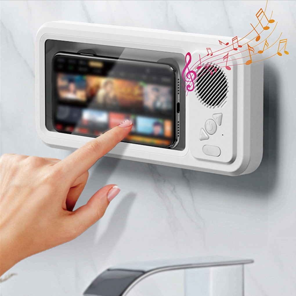 Bathroom Waterproof Phone Box with Bluetooth Speaker