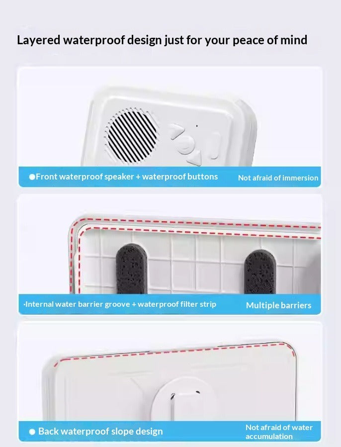 Bathroom Waterproof Phone Box with Bluetooth Speaker